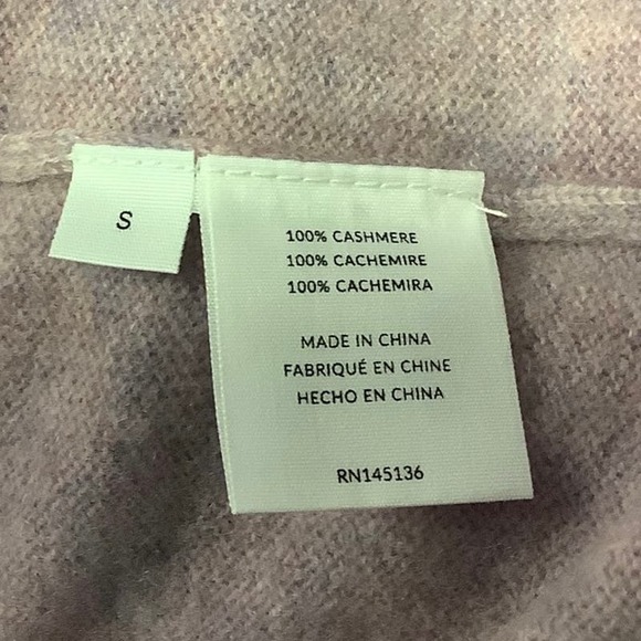 NEW! NAADAM Size Small V Neck Pullover Sweater Purple $385 MSRP J7-13 - Picture 7 of 11